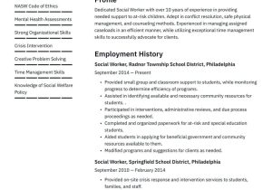 Sample Resumes for School social Worker social Worker Resume Examples & Writing Tips 2022 (free Guide)