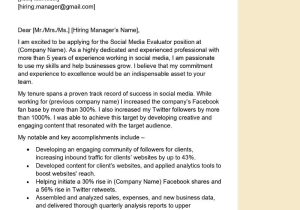 Sample Resumes for social Media Evaluator social Media Evaluator Cover Letter Examples – Qwikresume