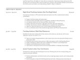 Sample Resumes for Teaching assistant Positions Teaching assistant Resume & Writing Guide  12 Templates Pdf