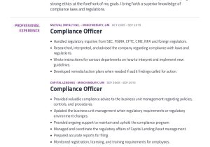 Sample Skills On Compliance Manager Resume Compliance Officer Resume Example with Content Sample Craftmycv