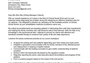Sample social Worker Resume Cover Letter Clinical social Worker Cover Letter Examples – Qwikresume