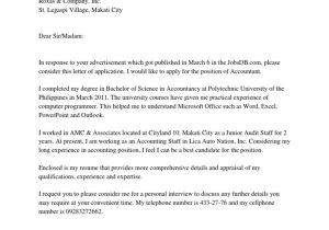 Sample solicited Cover Letter for Resume solicited Application Letter, Resume Pdf Accounting Business