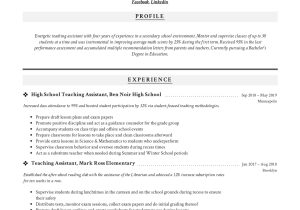 Sample Special Education Teacher assistant Resume Teaching assistant Resume & Writing Guide  12 Templates Pdf