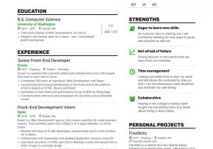 Sample Standard formatted Resume for Front End Developer Front End Developer Resume Examples & Guide for 2022 (layout …