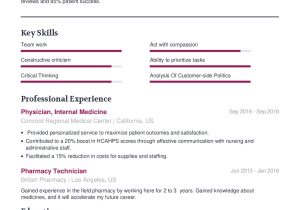 Sample Stanford Institute Of Medicine Resume Student Doctor Resume Example with Content Sample Craftmycv