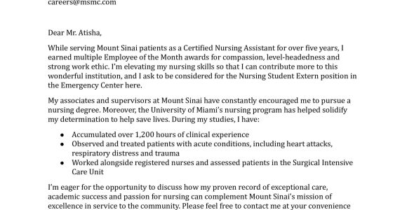 Sample Student Nurse Resume Cover Letter Nursing Student Cover Letter Examples In 2022 – Resumebuilder.com