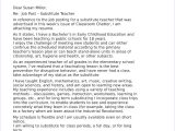 Sample Substitute Teacher Resume Cover Letter Substitute Teacher Cover Letter Sample