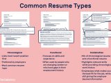 Samples Of Different Styles Of Resumes Different Resume Types