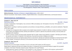 Samples Of Education Resumes Depaul Unv How to Write A Resume with No Experience – Careerhigher