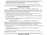 Samples Of Executive Summary for Resume Executive assistant Resume Monster.com