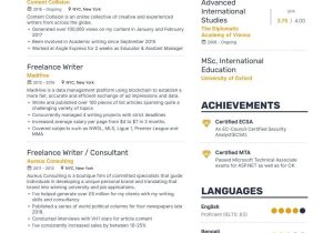 Samples Of Freelance Writer S Resumes Freelance Writer Resume Samples [with 10 Examples] Freelance …
