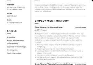 Samples Of Functional Chronological Combination Resumes for event Planners Guide: event Planner Resume 12 Templates Pdf 2022