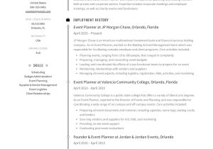 Samples Of Functional Chronological Combination Resumes for event Planners Guide: event Planner Resume 12 Templates Pdf 2022