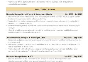 Samples Of General Ledger Accounting System Analysts Resume Sample Resume Of Financial Analyst1 with Template & Writing Guide …