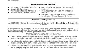 Samples Of Objectives for Nursing Resume Nurse Trainer Resume Sample Monster.com