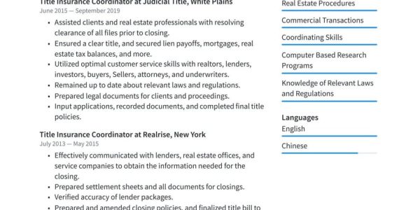 Samples Of Objectives On A Resume for Insurane Title Insurance Coordinator Resume Examples & Writing Tips 2022 (free