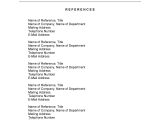 Samples Of Reference List for Resume 40 Professional Reference Page / Sheet Templates á Templatelab