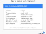 Samples Of Reference List for Resume How to List References On A Resume (reference Page)