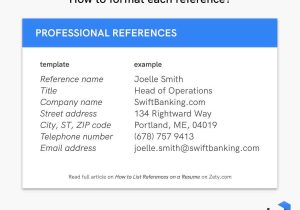 Samples Of Reference Pages to Resumes How to List References On A Resume (reference Page)