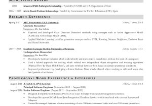 Samples Of Resume for Graduate School Admission Please Critique My Cv for Graduate Admission Application …