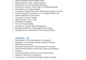 Sap S4 Hana Simple Logistics Sample Resume S4 Hana Simple Logistics 1709 Sap Se