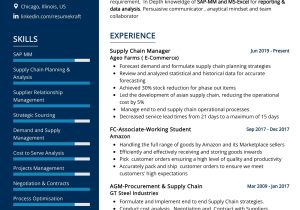 Sap Service Delivery Manager Sample Resume Supply Chain Manager Resume Sample 2022 Writing Tips – Resumekraft