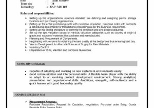Scheduling Agreements Sap Sd Sample Resumes Sap Mm Sample Resumes