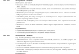 School Based Occupational therapy Resume Sample Occupational therapy Ot Resume Examples & Sample Skills