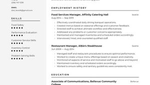 School Food Service Supervisor Sample Resume Food Services Manager Resume Examples & Writing Tips 2022 (free Guide)