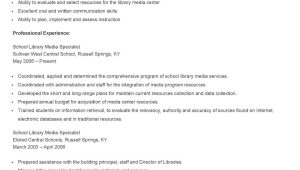 School Library Media Specialist Resume Samples Sample School Library Media Specialist Resume Library Media …