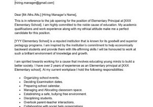 School Principal Resume Cover Letter Sample Elementary Principal Cover Letter Examples – Qwikresume