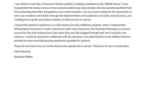 School Teacher Resume Cover Letter Sample Education Cover Letter Examples & Expert Tips [free] Â· Resume.io