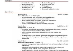 Security Guard Resume Examples and Samples Best Security Guard Resume Example From Professional