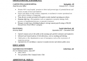 Security Guard Resume Examples and Samples Security Guard Resume