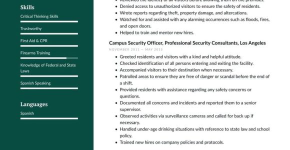 Security Guard Resume Sample In Philippines Security Guard Resume Examples & Writing Tips 2022 (free Guide)