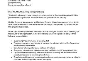 Security Officer Resume Cover Letter Sample Director Of Security Cover Letter Examples – Qwikresume