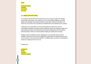 Security Officer Resume Cover Letter Sample Security Officer Cover Letter Templates – format, Free, Download …