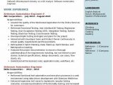 Selenium Sample Resume for 2 Years Experience Selenium Automation Engineer Resume Samples