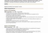 Senior Civil Engineer Resume Sample Doc Senior Civil Engineer Resume Samples