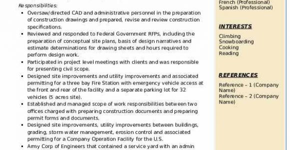 Senior Civil Engineer Resume Sample Pdf Civil Engineer Resume Samples