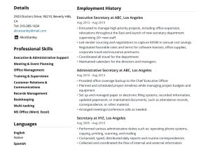 Senior Executive Secretary Resume Sample Job Secretary Resume Example & Guide [2022] – Jofibo