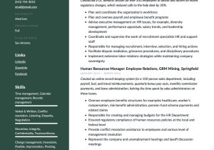 Senior Human Resources Manager Resume Sample 17 Human Resources Manager Resumes & Guide 2020