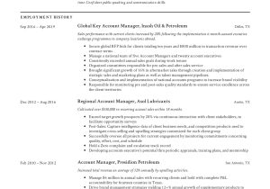 Senior National Account Manager Resume Samples Account Manager Resume & Writing Guide  12 Examples 2022
