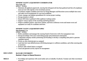 Senior Talent Acquisition Specialist Resume Sample Senior Talent Acquisition Resume Samples