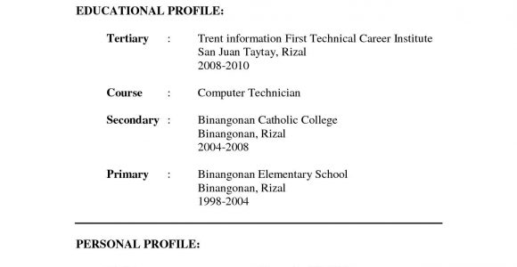 Simple Resume Sample for Job Application Job Application Simple Resume format Best Resume Examples