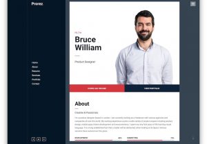 Simple Resume Template Bootstrap Free Download 27 Best HTML5 Resume Templates for Personal Portfolios 2021 – Colorlib