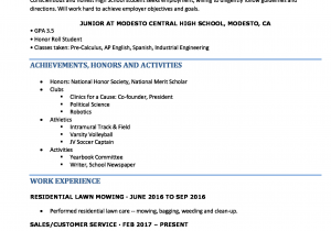 Simple Sample Resume for High School Student High School Resume Resume Templates for High School