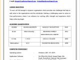Simple Sample Resume format for Freshers Simple Resume format for Freshers Pdf Download Best