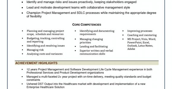 Software Development Project Manager Resume Sample software Project Manager Resume