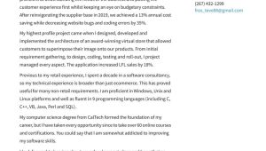 Software Engineer Cover Letter Resume Sample software Engineer Cover Letter Examples & Expert Tips [free]